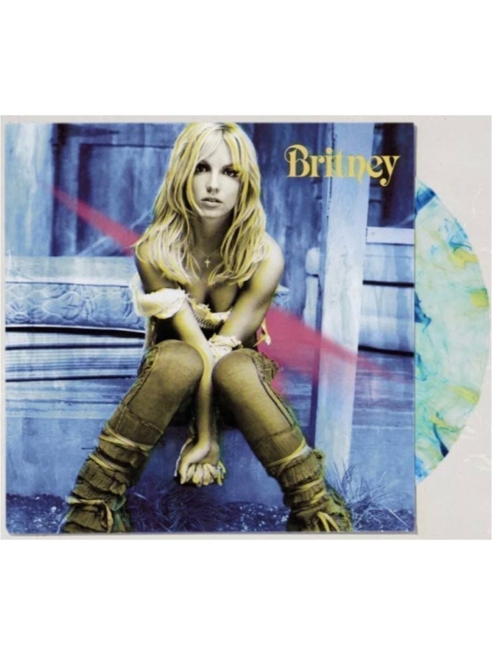 Britney Spears Britney Vinyl LP Urban Outfitters Blue Splatter